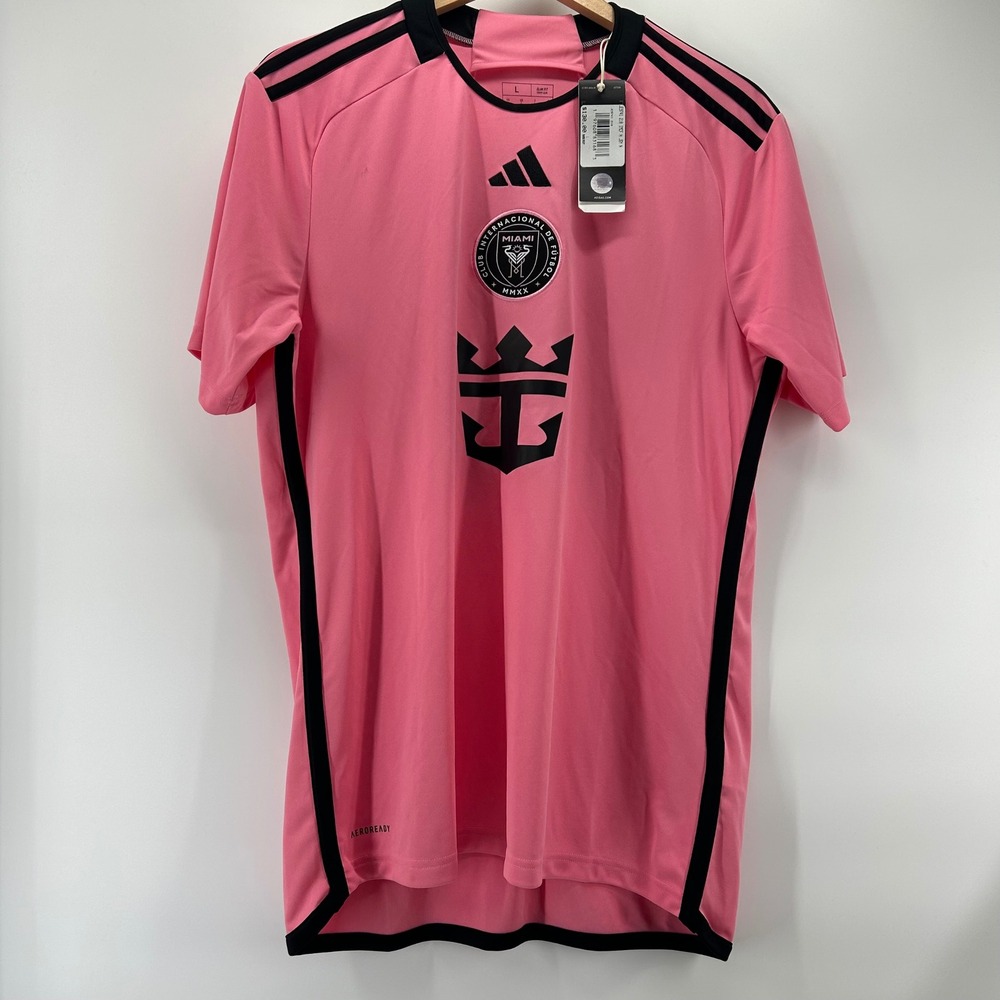 Adidas Inter Miami CF Jersey Mens L Pink Messi 10 Authentic NWT